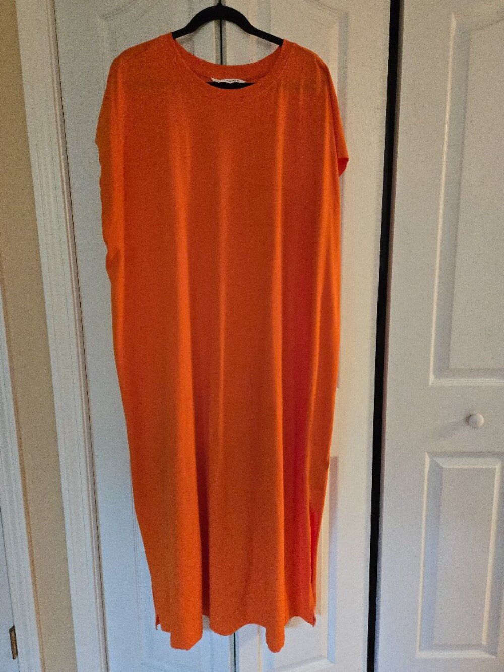 Studio Untold Classic Cap Sleeve Jersey Dress - Clementine - 24/26